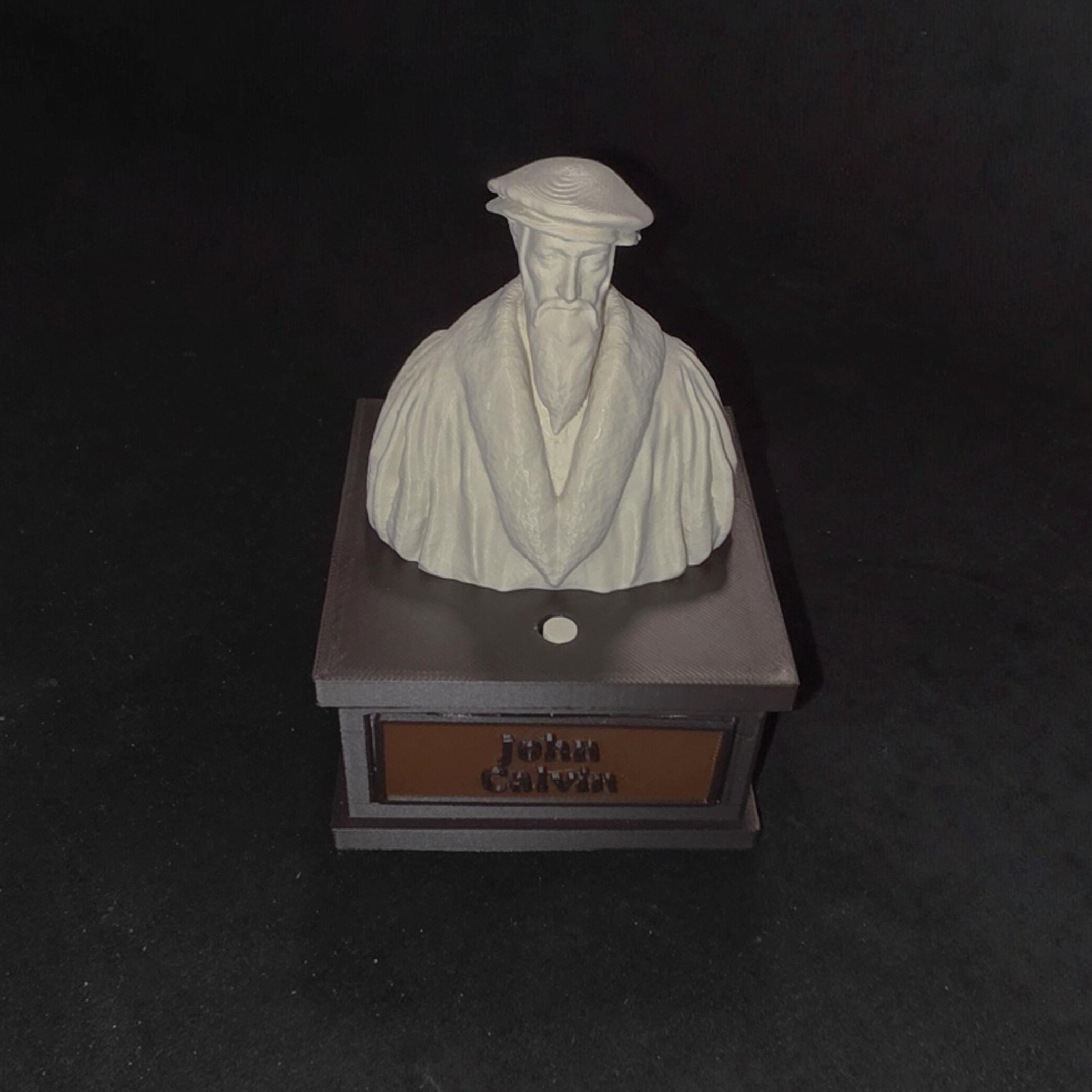 John Calvin Talking Bust