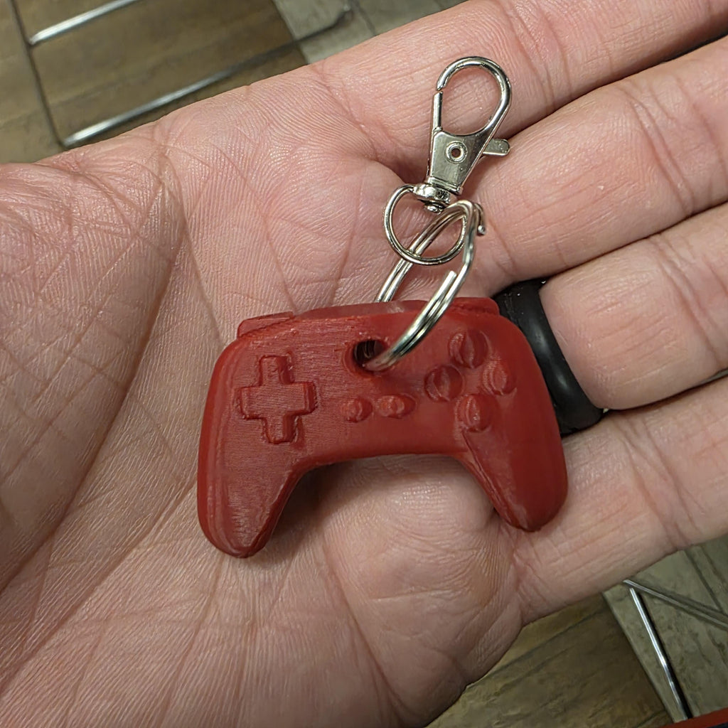 Gaming Controller Keychain — 3D Printed
